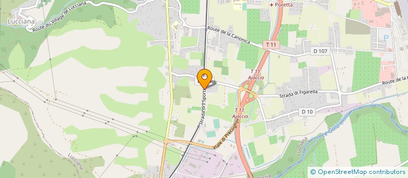 localisation de l'entreprise LIGUE CORSE FEDERATION FRANCAISE TENNIS  LUCCIANA