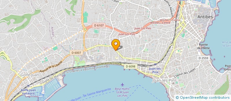 localisation de l'entreprise LIGUE COTE D'AZUR DE LA FEDERATION FRANCAISE D'AIKIDO AIKIBUDO ET AFFINITAIRES (FFAAA) à ANTIBES