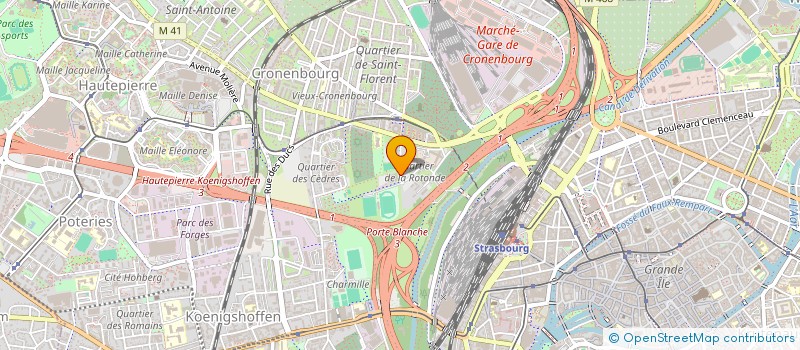 localisation de l'entreprise LIGUE D'ALSACE DE HOCKEY SUR GLACE à STRASBOURG