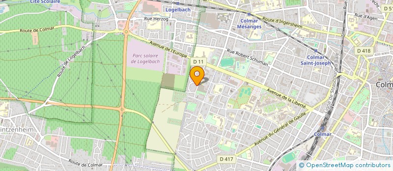 localisation de l'entreprise LIGUE D'ALSACE DE SPELEOLOGIE  COLMAR