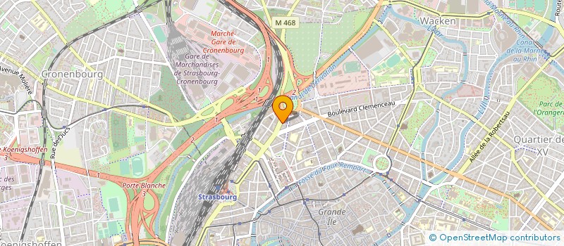 localisation de l'entreprise LIGUE D'ALSACE DES SPORTS DE GLACE à STRASBOURG