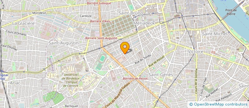 localisation de l'entreprise LIGUE D AQUITAINE DE FULL CONTACT  BORDEAUX