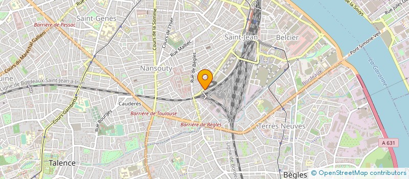 localisation de l'entreprise LIGUE D'AQUITAINE DES ECHECS à BORDEAUX