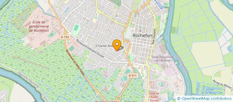 localisation de l'entreprise LIGUE D'IMPROVISATION DU VERGEROUX ET ENVIRONS  ROCHEFORT