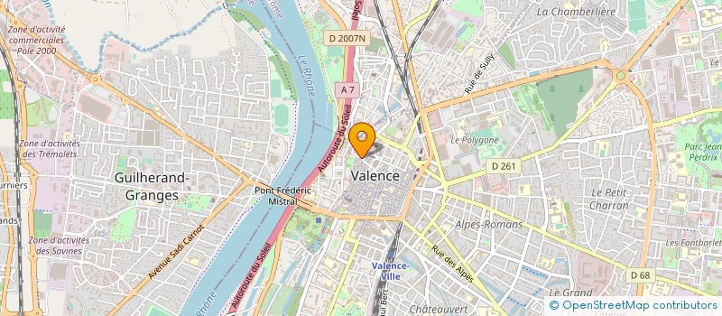 localisation de l'entreprise LIGUE DAUPHINE SAVOIE DE TRIATHLON  VALENCE