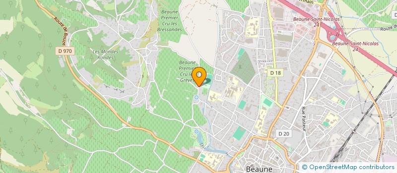 localisation de l'entreprise LIGUE DE BOURGOGNE-FRANCE-COMTE DE RUGBY à BEAUNE