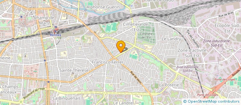 localisation de l'entreprise LIGUE DE BRETAGNE DE KICK BOXING, MUAY THAI ET DISCIPLINES ASSOCIEES  RENNES