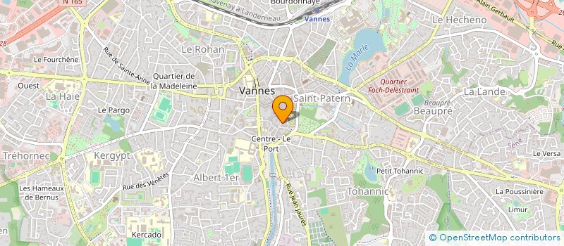 localisation de l'entreprise LIGUE DE BRETAGNE DE SAVATE BOXE FRANCAISE ET DISCIPLINES ASSOCIEES à VANNES