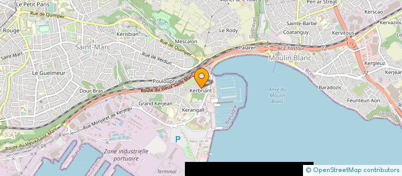 localisation de l'entreprise LIGUE DE BRETAGNE DE VOILE à BREST