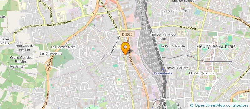 localisation de l'entreprise LIGUE DE CENTRE DE TRIATHLON  FLEURY LES AUBRAIS