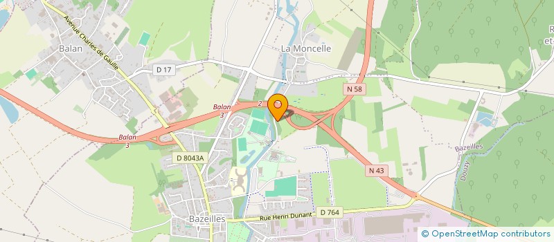 localisation de l'entreprise LIGUE DE CHAMPAGNE DE TIR  BAZEILLES