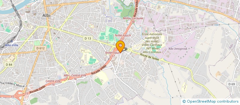 localisation de l'entreprise LIGUE DE DANSE SPORTIVE MIDI PYRENEES à ALBI