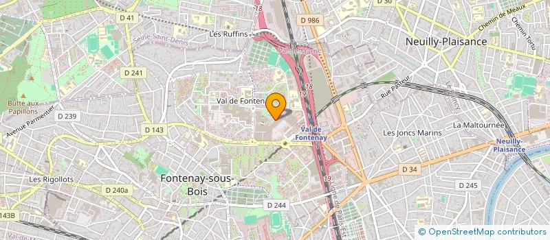 localisation de l'entreprise LIGUE DE DEFENSE CONTRE LA HAINE RACIALE ET RELIGIEUSE  FONTENAY-SOUS-BOIS