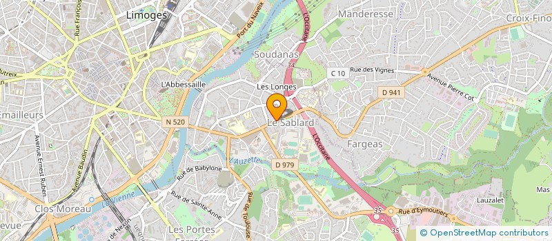 localisation de l'entreprise LIGUE DE DEFENSE DES DROITS DES ANIMAUX LDDA à LIMOGES