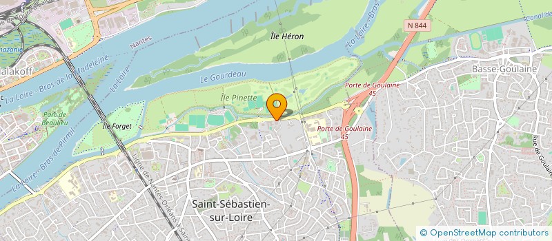 localisation de l'entreprise LIGUE DE FOOTBALL DES PAYS DE LA LOIRE à SAINT-SEBASTIEN-SUR-LOIRE