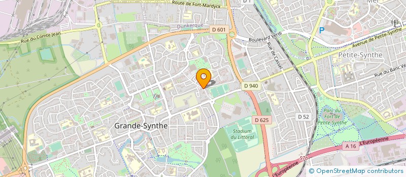 localisation de l'entreprise LIGUE DE FOOTBALL DISTRICT NORD à GRANDE-SYNTHE