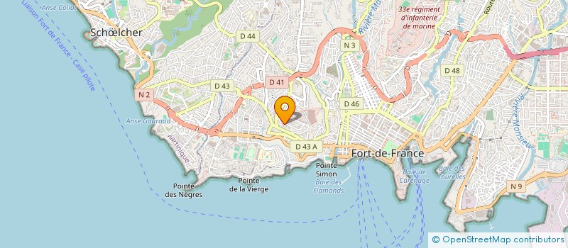 localisation de l'entreprise LIGUE DE FOOTBALL MARTINIQUE à FORT-DE-FRANCE