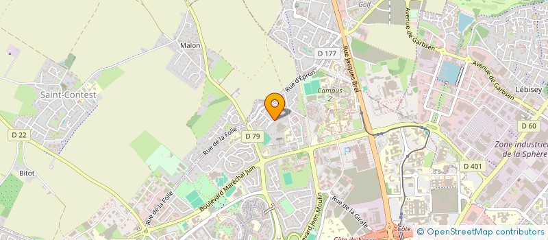 localisation de l'entreprise LIGUE DE FORCE DU CALVADOS à CAEN