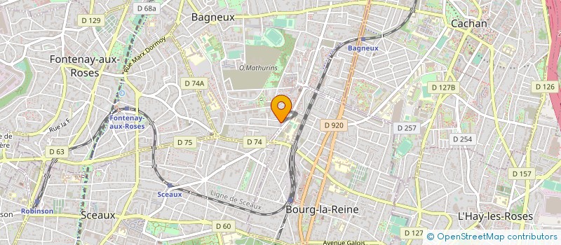localisation de l'entreprise LIGUE DE GO ILE DE FRANCE à BAGNEUX