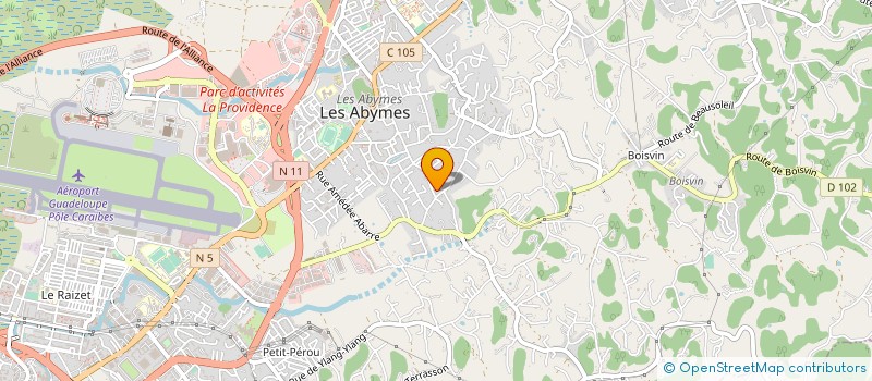 localisation de l'entreprise LIGUE DE GUADELOUPE DE JUDO ET JUJITSU, KENDO - DISCIPLINES ASSOCIEES à LES ABYMES