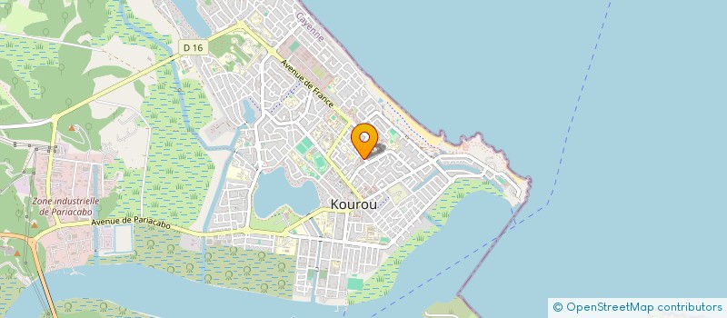 localisation de l'entreprise LIGUE DE GUYANE DE BADMINTON  KOUROU