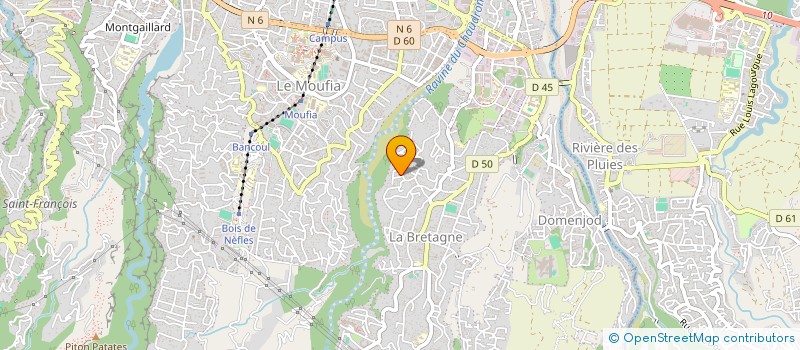 localisation de l'entreprise LIGUE DE KARATE DE LA REUNION  SAINT-DENIS