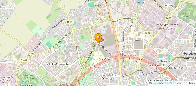 localisation de l'entreprise LIGUE DE L ENSEIGNEMENT DE NORMANDIE à CAEN