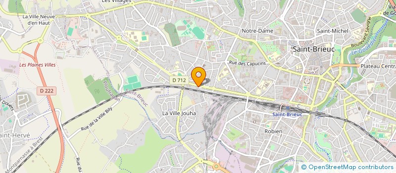 localisation de l'entreprise LIGUE DE L'ENSEIGNEMENT DES COTES D'ARMOR  SAINT-BRIEUC