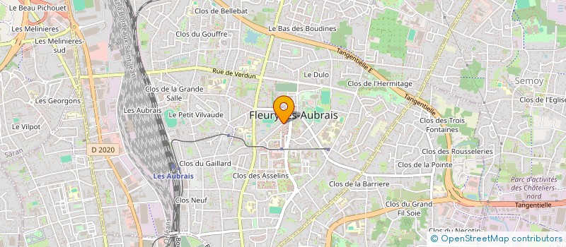 localisation de l'entreprise LIGUE DE L'ENSEIGNEMENT DU CENTRE VAL DE LOIRE à FLEURY-LES-AUBRAIS