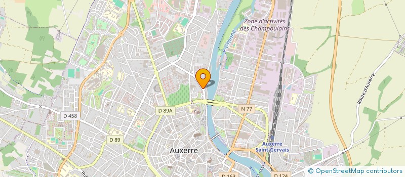 localisation de l'entreprise LIGUE DE L'ENSEIGNEMENT, FEDER. DEPT. DE L'YONNE, MOUVEMENT D'EDUCATION POP. DITE LA LIGUE DE L'ENSEIGNEMENT DE L'YONNE à AUXERRE
