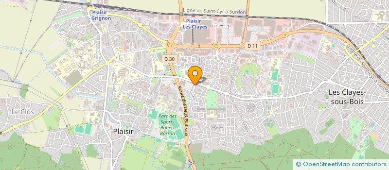 localisation de l'entreprise LIGUE DE L ENSEIGNEMENT FEDERATION DES YVELINES à PLAISIR