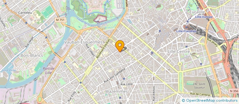 localisation de l'entreprise LIGUE DE L'ENSEIGNEMENT-FEDERATION DU NORD à LILLE
