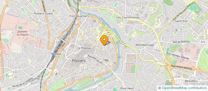 localisation de l'entreprise LIGUE DE L'ENSEIGNEMENT NOUVELLE AQUITAINE  POITIERS