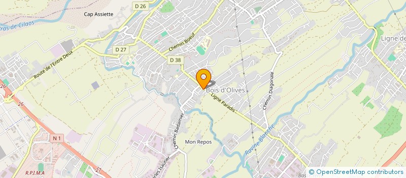 localisation de l'entreprise LIGUE DE LA REUNION DE L'UNION FRANCAISE DES SPORTS DE COMBAT  SAINT-PIERRE