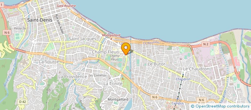 localisation de l'entreprise LIGUE DE LA REUNION DE SPORT ADAPTE à SAINT-DENIS