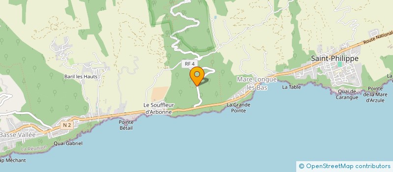 localisation de l'entreprise LIGUE DE LA REUNION WUKFF  SAINT-PHILIPPE