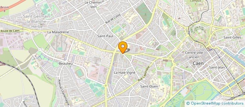 localisation de l'entreprise LIGUE DE NORMANDIE DE COURSE DORIENTATION à CAEN