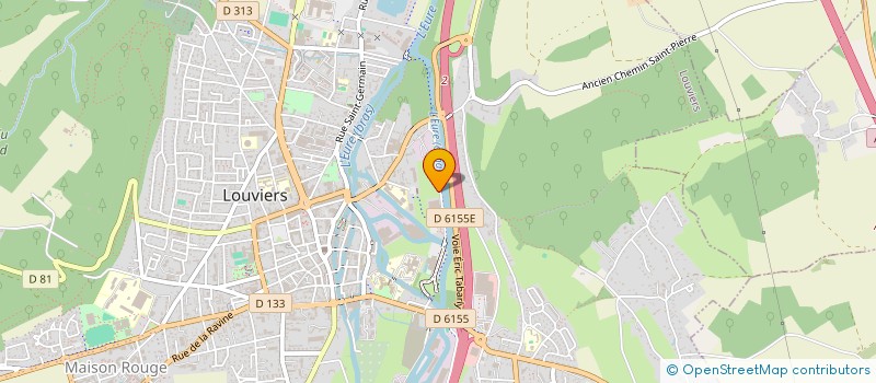 localisation de l'entreprise LIGUE DE NORMANDIE HOCKEY SUR GLACE à LOUVIERS