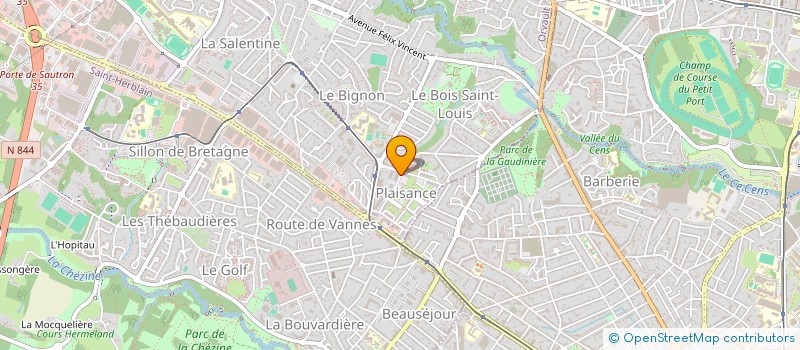 localisation de l'entreprise LIGUE DE SWIN PAYS DE LA LOIRE à ORVAULT