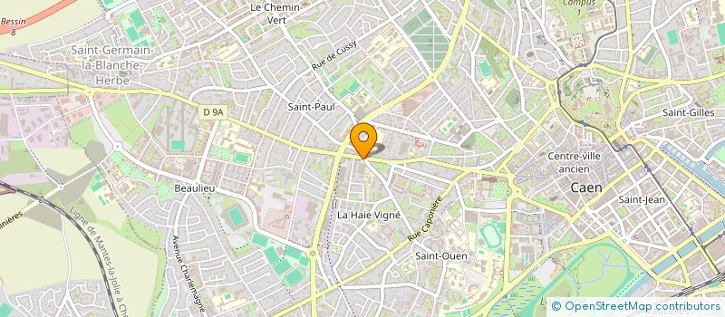 localisation de l'entreprise LIGUE DE VOL LIBRE DE BASSE NORMANDIE à CAEN