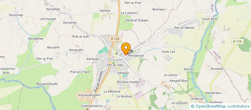 localisation de l'entreprise LIGUE DEPARTEMENTALE DE BABY FOOT à PLOUIDER
