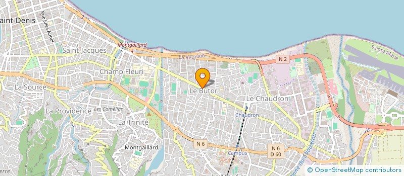 localisation de l'entreprise LIGUE DES DROITS DE L'HOMME A LA REUNION à SAINT-DENIS