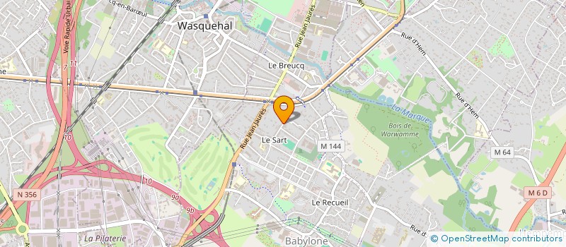 localisation de l'entreprise LIGUE DES FLANDRES DE BASE BALL  VILLENEUVE-D'ASCQ