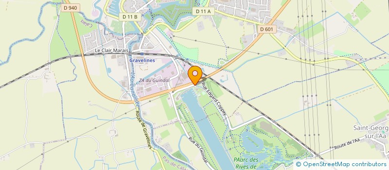 localisation de l'entreprise LIGUE DES HAUTS DE FRANCE D'AVIRON à GRAVELINES