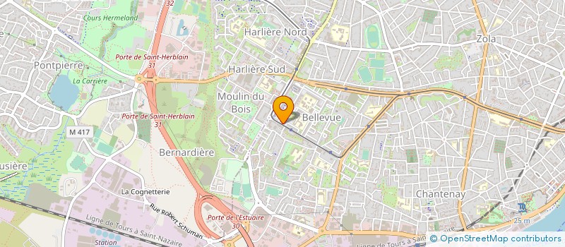 localisation de l'entreprise LIGUE DES PAYS DE LOIRE TENNIS DE TABLE à NANTES