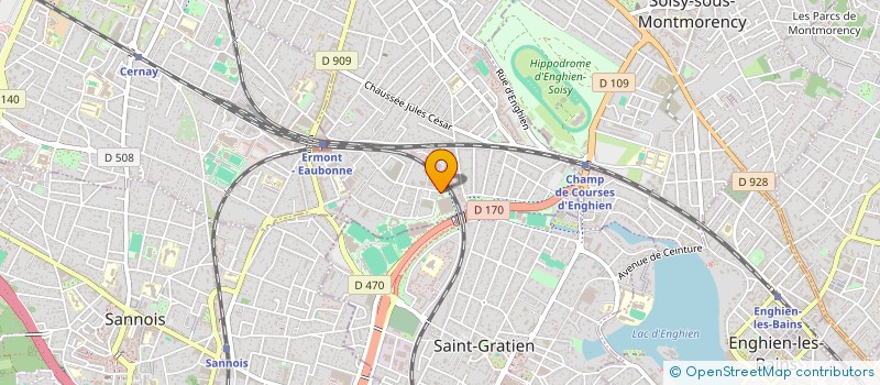 localisation de l'entreprise LIGUE DES SPORTS DE GLACE ILE DE FRANCE à EAUBONNE