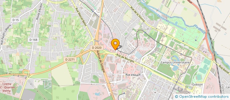 localisation de l'entreprise LIGUE DU CENTRE ATHLETISME à OLIVET