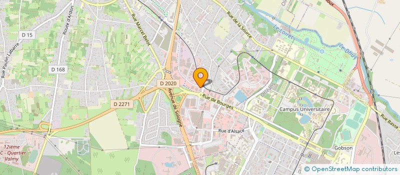 localisation de l'entreprise LIGUE DU CENTRE DE GOLF à OLIVET