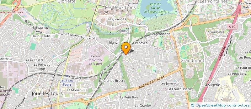 localisation de l'entreprise LIGUE DU CENTRE HOCKEY SUR GLACE à JOUE-LES-TOURS