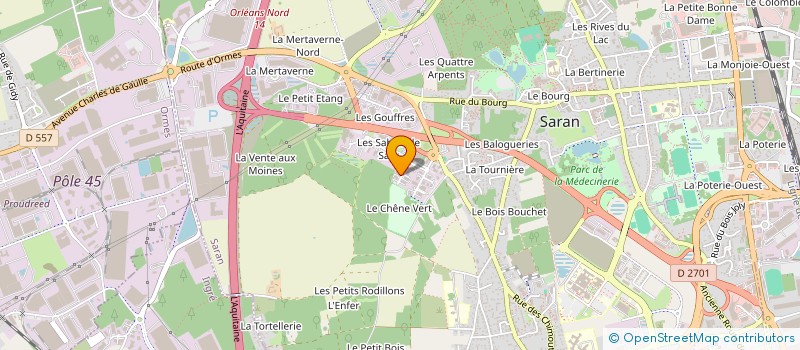 localisation de l'entreprise LIGUE DU CENTRE VAL DE LOIRE DE HANDBALL à SARAN
